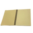 كراسة سلك ورق كرافت A4