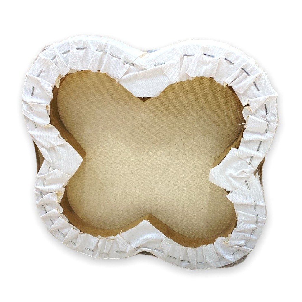 FLOWER STRETCHED CANVAS 100% COTTON 3/4" THICKNESS 30X30CM