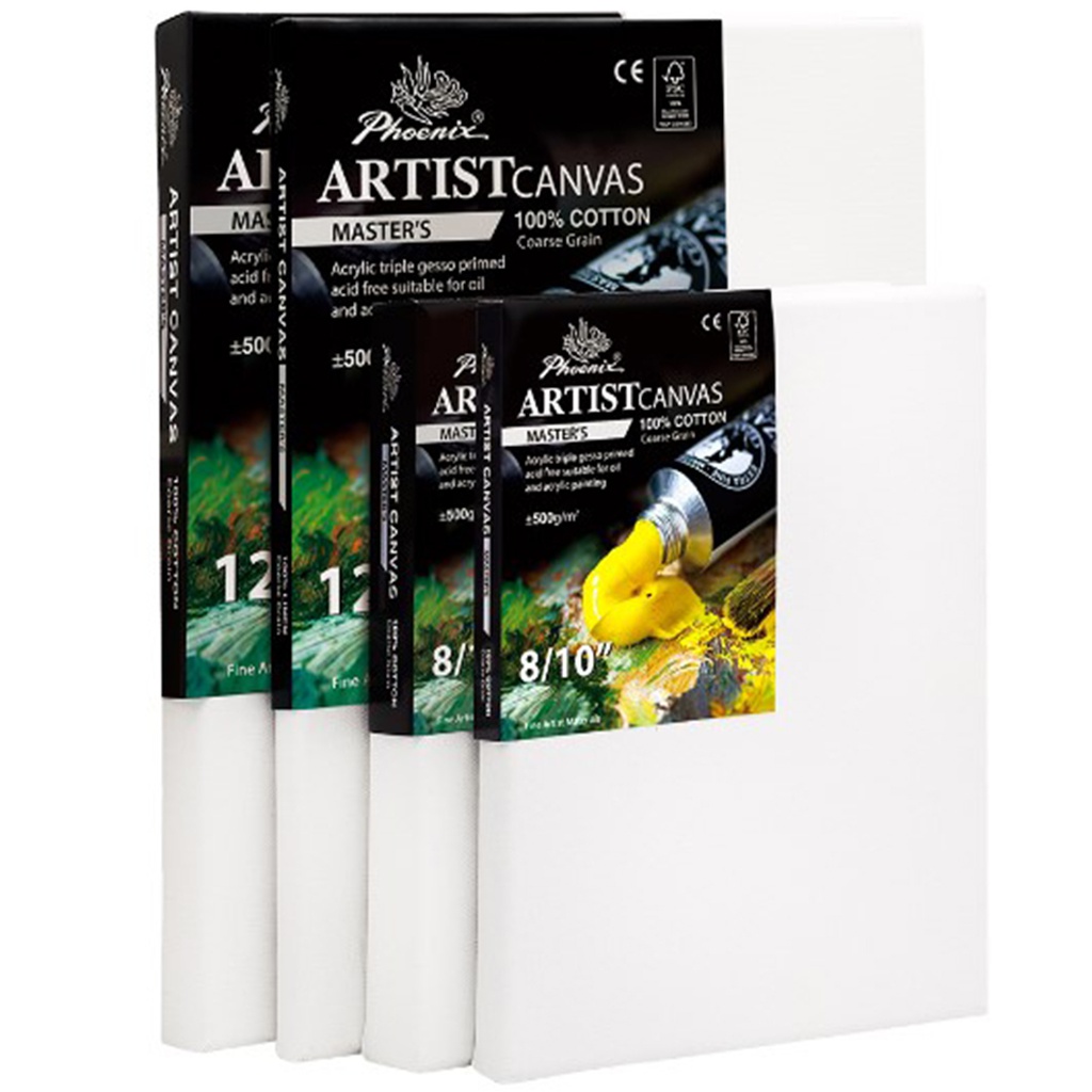 STRETCHED CANVAS 100% COTTON 1.5" THICKNESS, STAPLE ON THE BACK 20X30IN