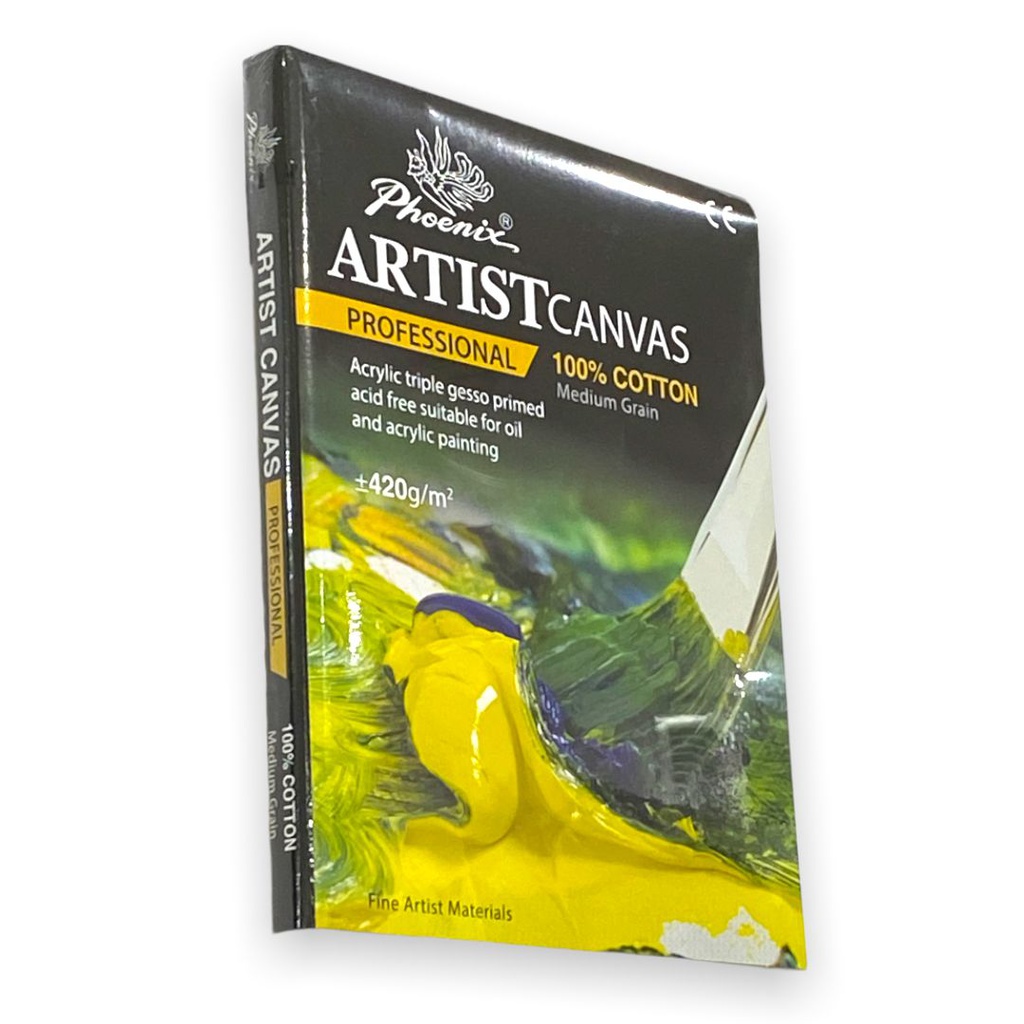 STRETCHED CANVAS 100% COTTON 3/4" THICKNESS, STAPLE ON THE BACK 50X70CM