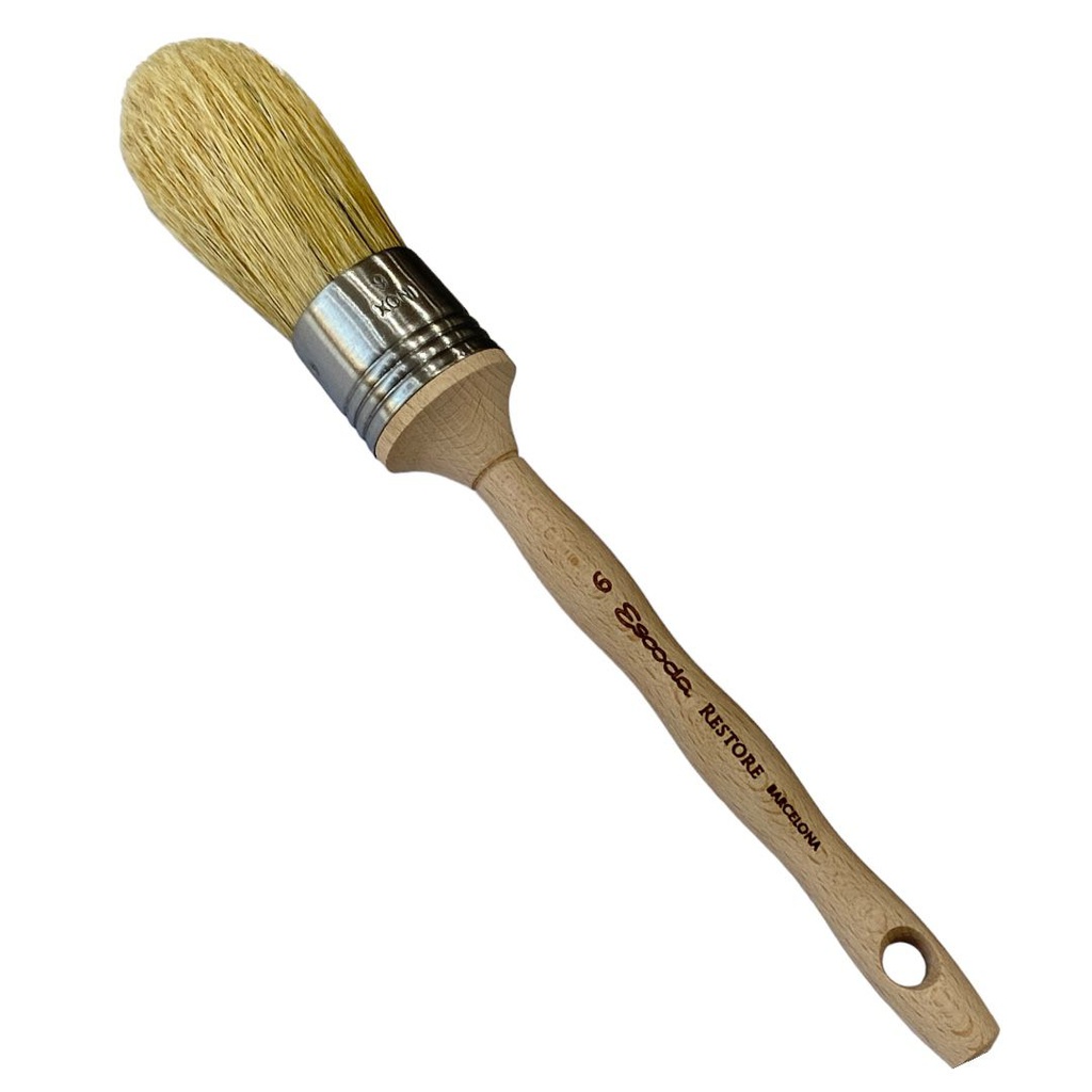 ESCODA ROUND DOMED BRISTLE, SHORT HANDLE size 6 Series RESTORE