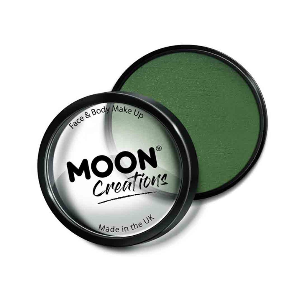 Pro Face Paint Cake Pots - Army Green( Clamshell)