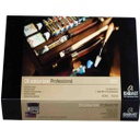 الوان زيتية من رامبرانت "احترافي" 12 × 40 مل + 1 × 60 مل الوان زيت مع فرش ، لوح الوان ، أغطية لوح ، سكاكين وأدوات الوان