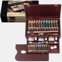 الوان زيتية من رامبرانت ماستر" 10 × 15 مل + 12 × 40 مل + 2 × 60 مل دهان زيت مع فرش ، لوح الوان ، أغطية لوح وأدوات