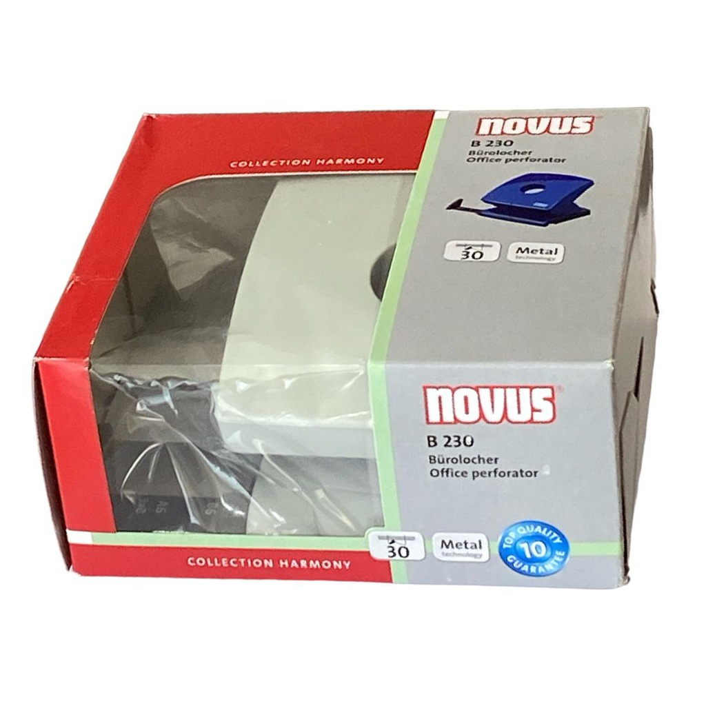 خرامة نوفس 30 ورقة B230 رمادي NOVUS