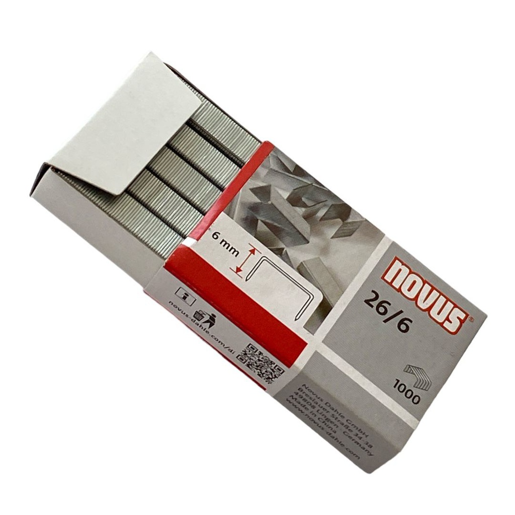 دبابيس دباسة نوفس  1000دبوس 26/6 NOVUS