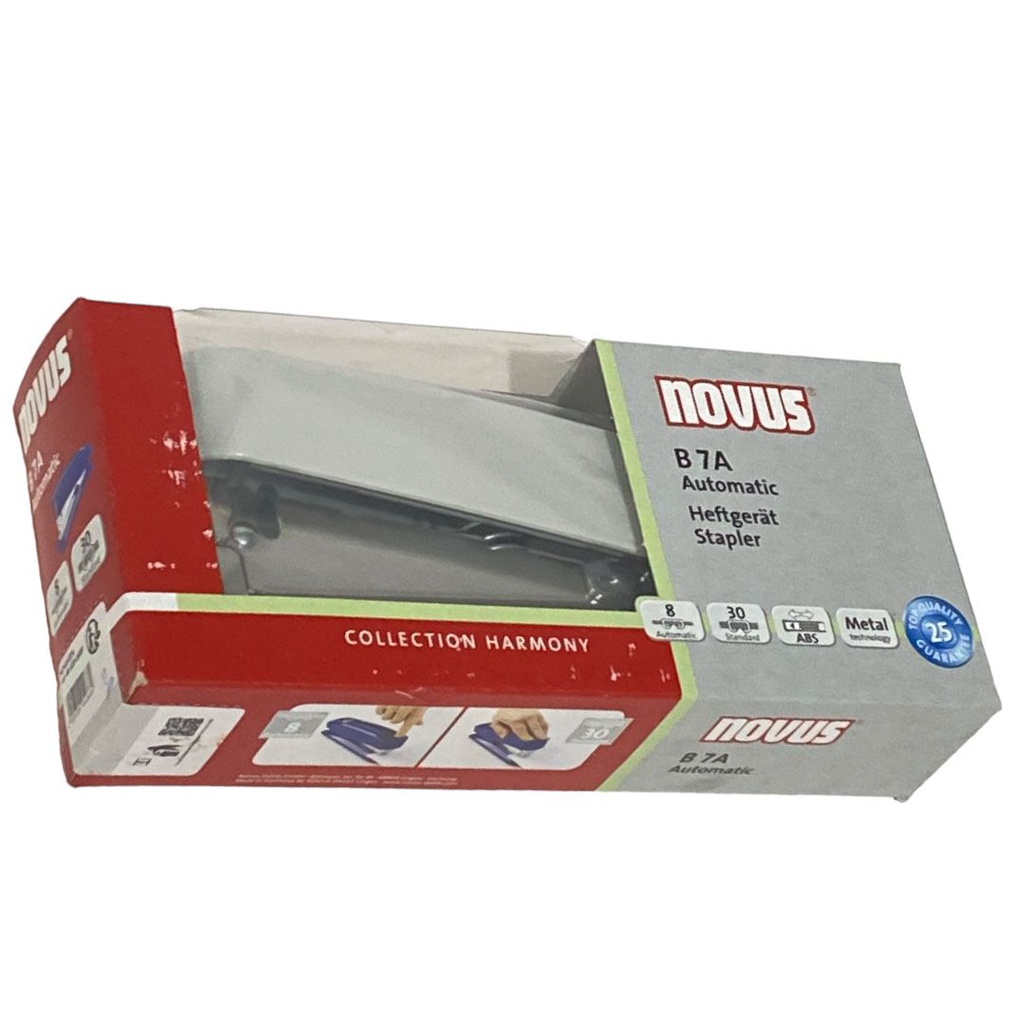 دباسة نوفس اوتو ماتيك رمادي 30 ورقة NOVUS B7A