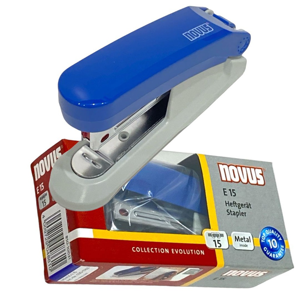 دباسة نوفس ازرق 15 ورقة NOVUS E15