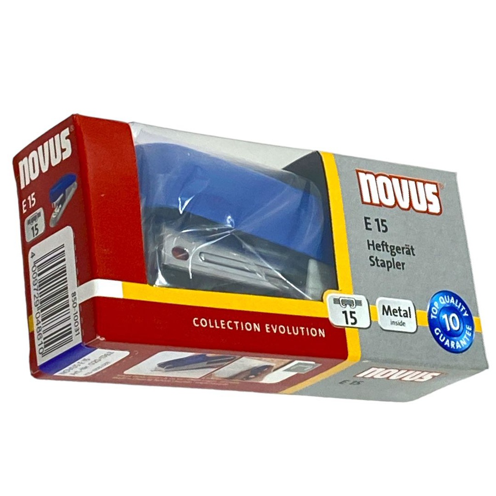 دباسة نوفس ازرق 15 ورقة NOVUS E15