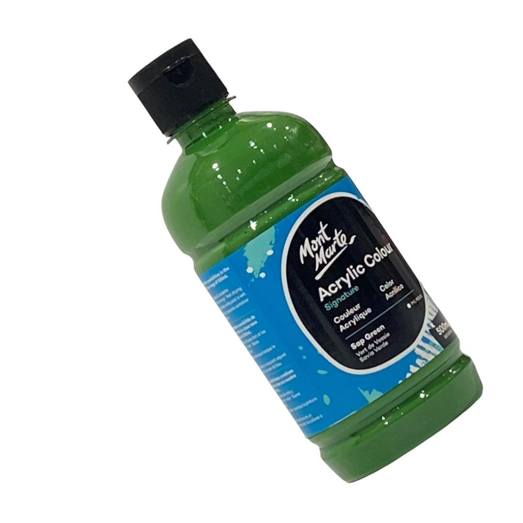 MONT-MARTE Acrylic Colour 500ml bottle - Sap Green