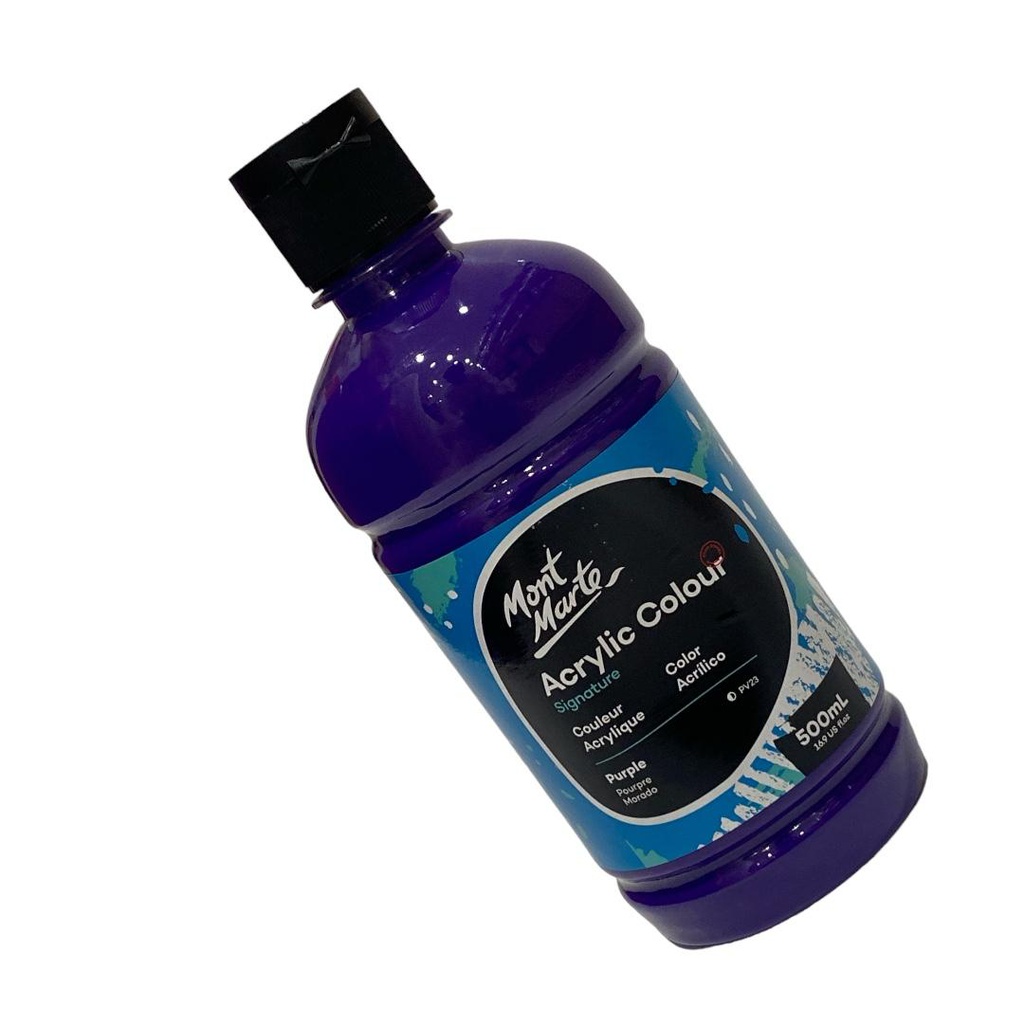 MONT-MARTE Acrylic Colour 500ml bottle - Purple