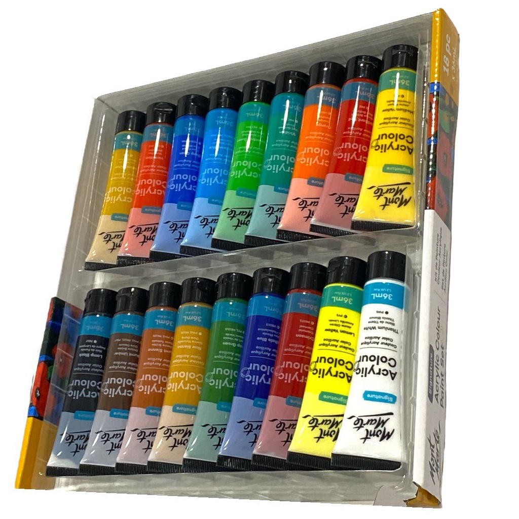 MONT-MARTE Acrylic Colour Paint Set 18pc x 36ml