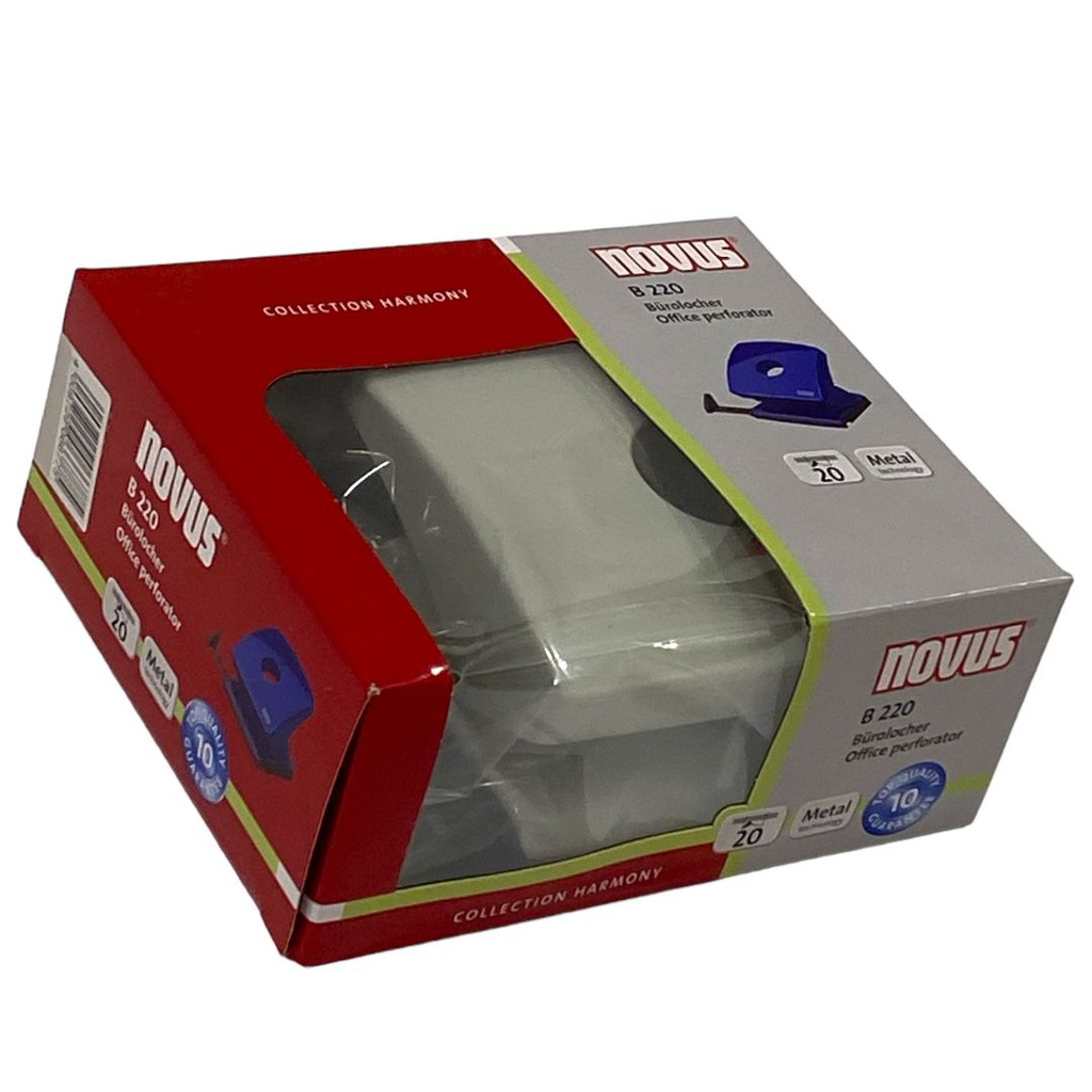 خرامة نوفس 20 ورقة B220 رمادي NOVUS