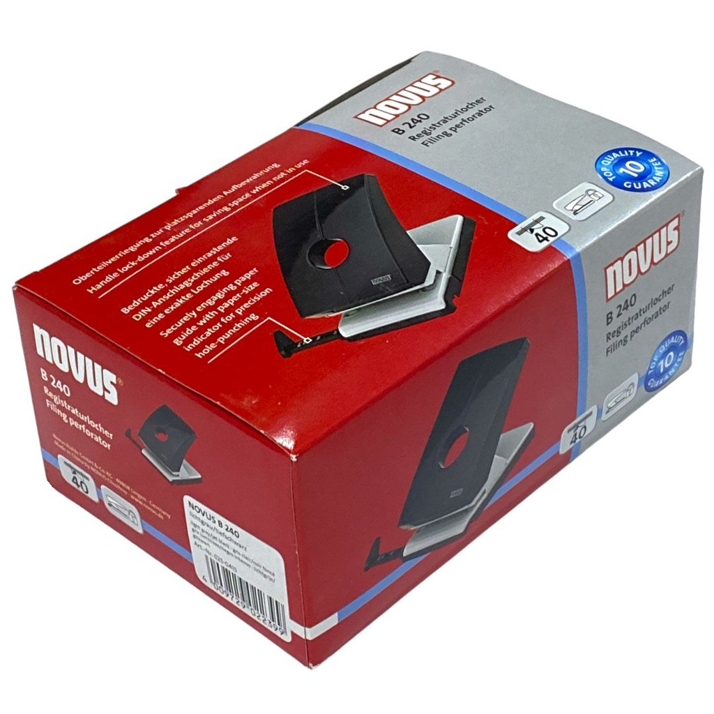 خرامة نوفس 40 ورقة B240 اسود / رمادي NOVUS