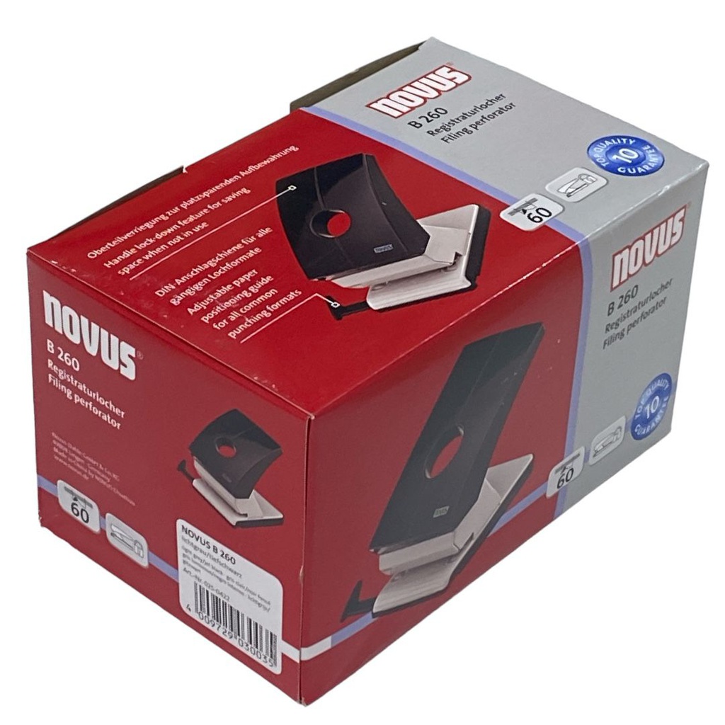 خرامة نوفس 60 ورقة B220 اسود / رمادي NOVUS