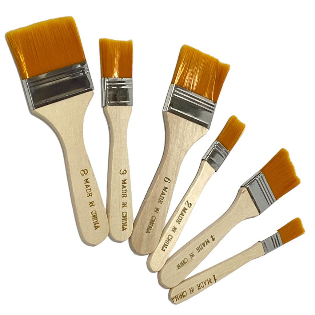 فرشة 6 حبة خشب