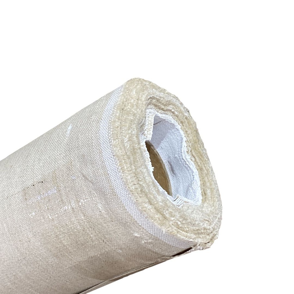 كانفس رول قماش من فونيكس متوسط الملمس 100% كتان 450 جرام طول 10 متر عرض 2.1 متر