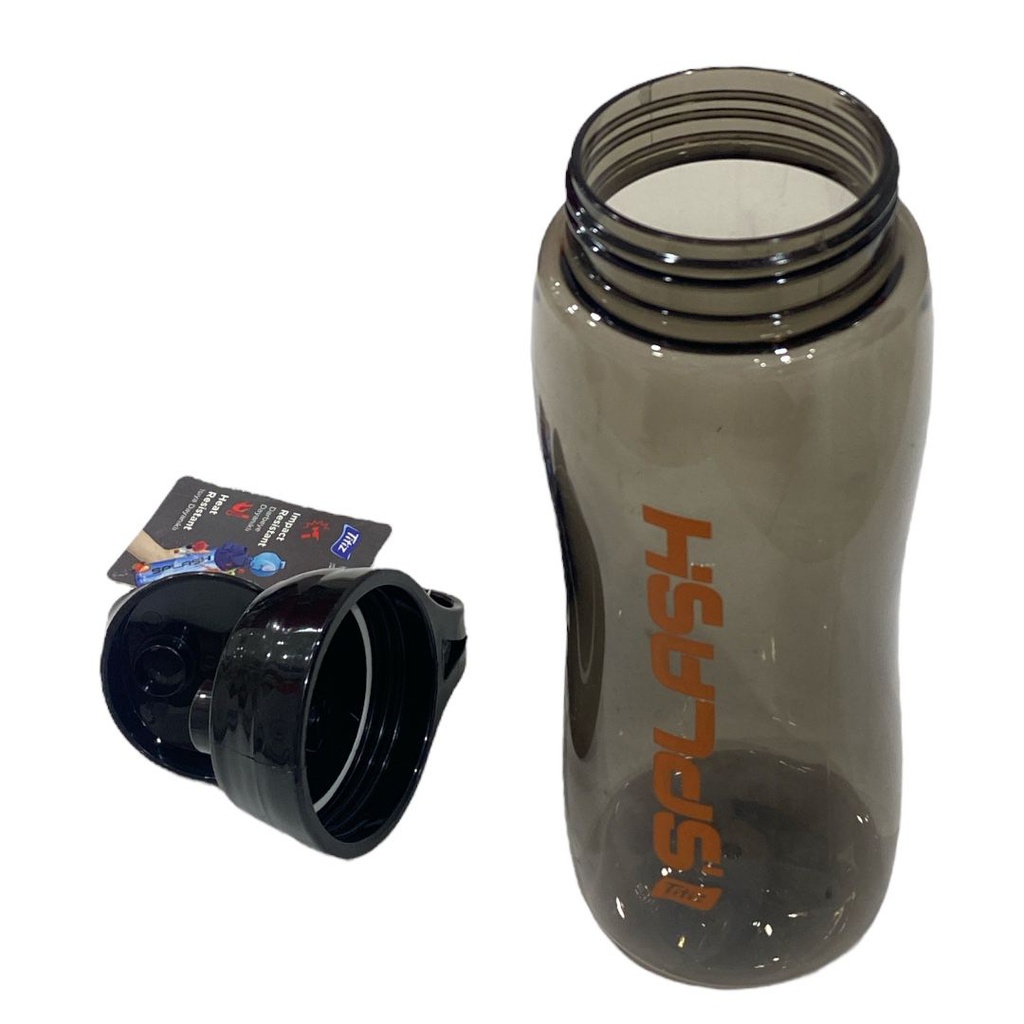 زمزمية تيتيز بلاستك شفاف 750 مل اسود