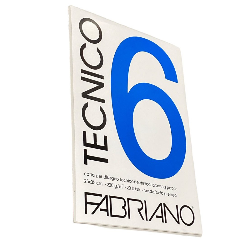 كراسة فابريانو 6 ابيض،20 ورقة 220.00 جم 25 * 35 FABRIANO TECNICO-