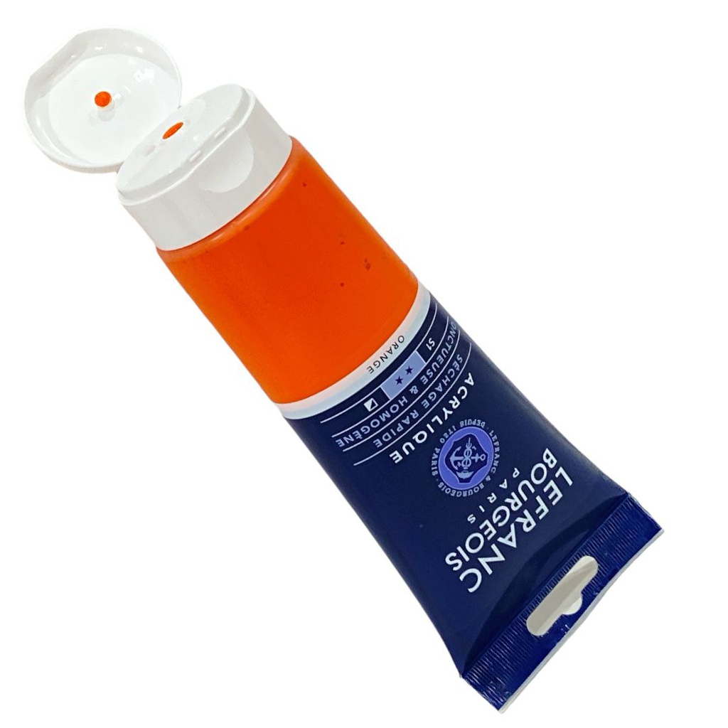 الوان اكريلك انبوب 200 مل من ليفرانس آند بورجوا ذات الجودة العالية ORANGE