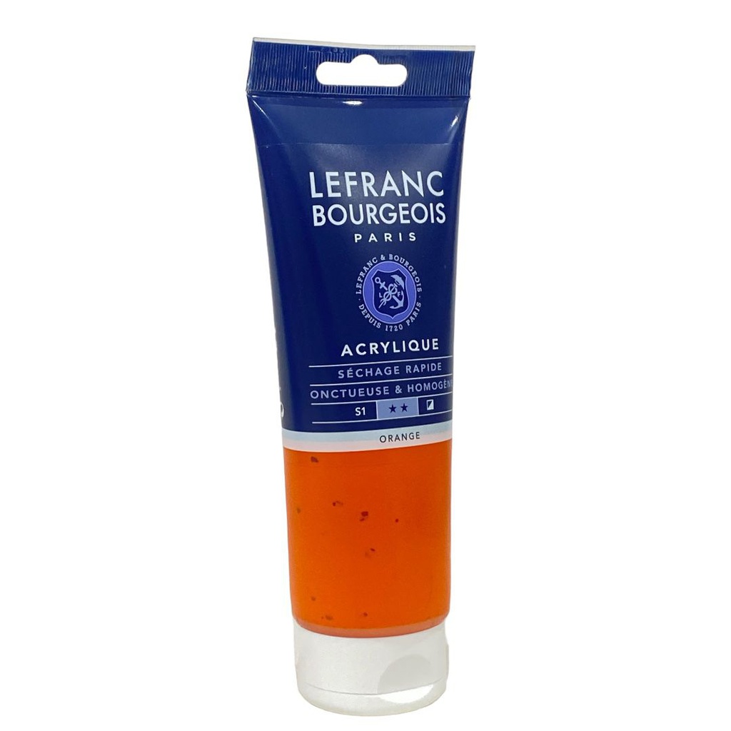 الوان اكريلك انبوب 200 مل من ليفرانس آند بورجوا ذات الجودة العالية ORANGE