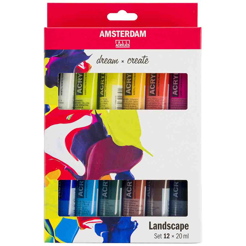 Amsterdam Acrylic color SET 12X20ML LANDSCAPE