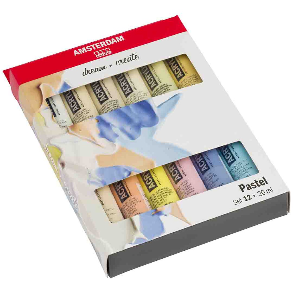 Amsterdam Acrylic color SET 12X20ML PASTELS