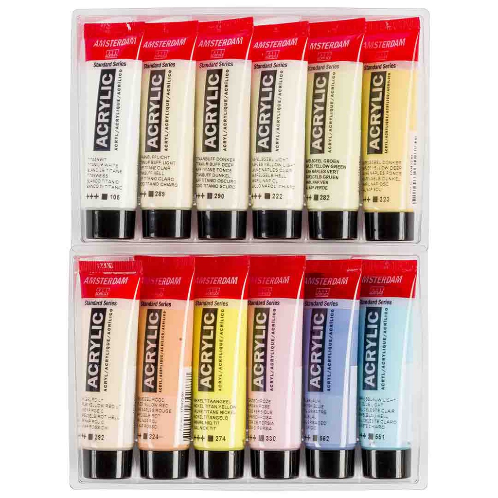 Amsterdam Acrylic color SET 12X20ML PASTELS