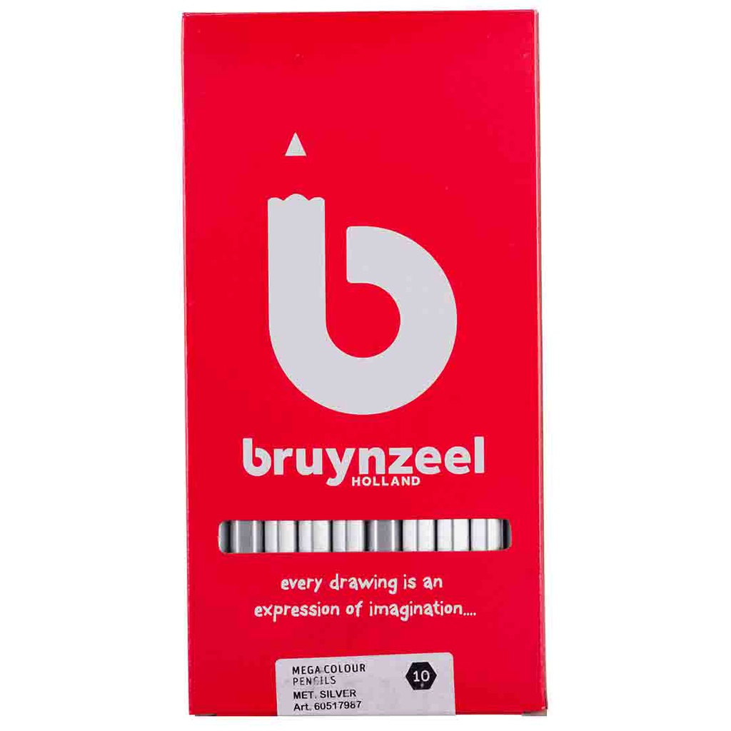 Bruynzeel  MEGA PENCIL METALL.SILVER