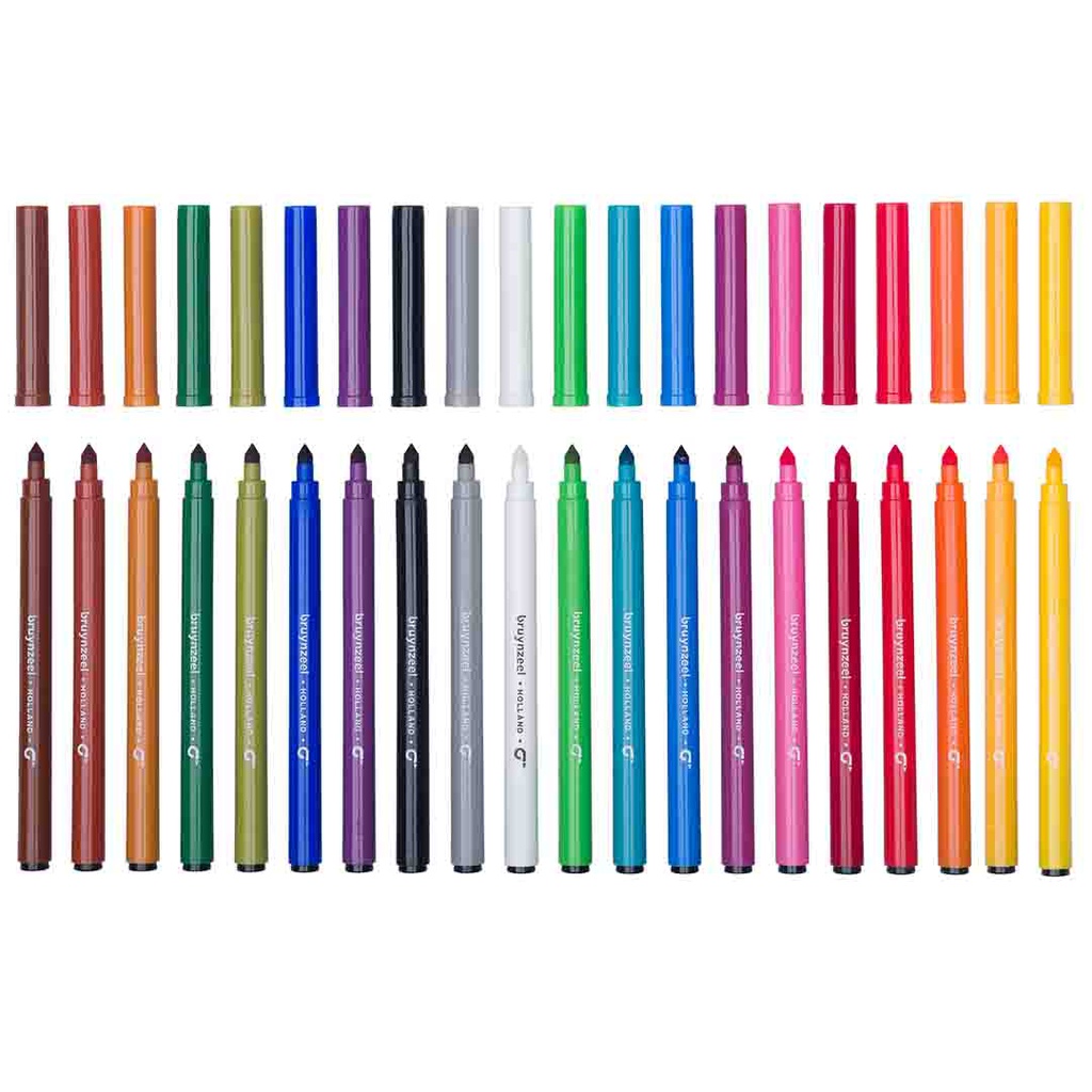 Bruynzeel FELT TIPS SUPER Paint SET 20