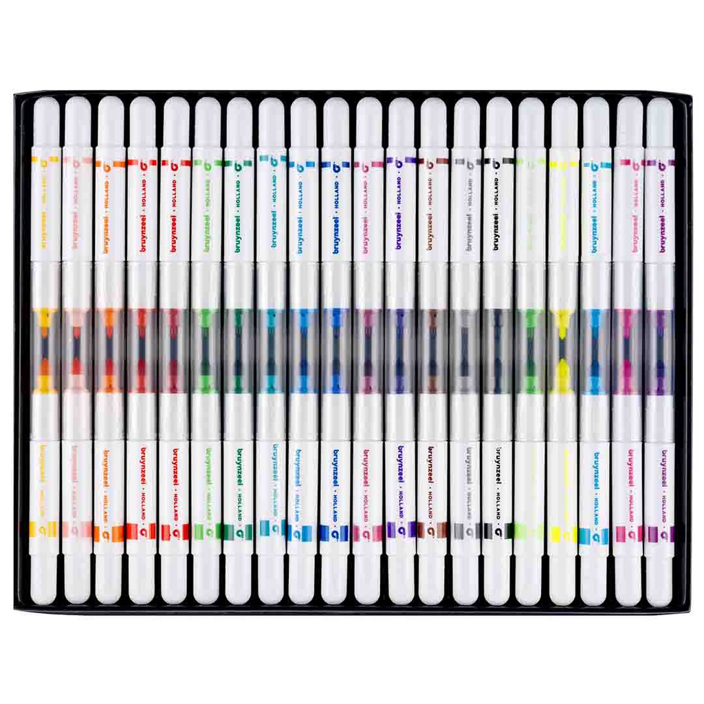 Bruynzeel FELT TIPS TWIN Paint SET 20
