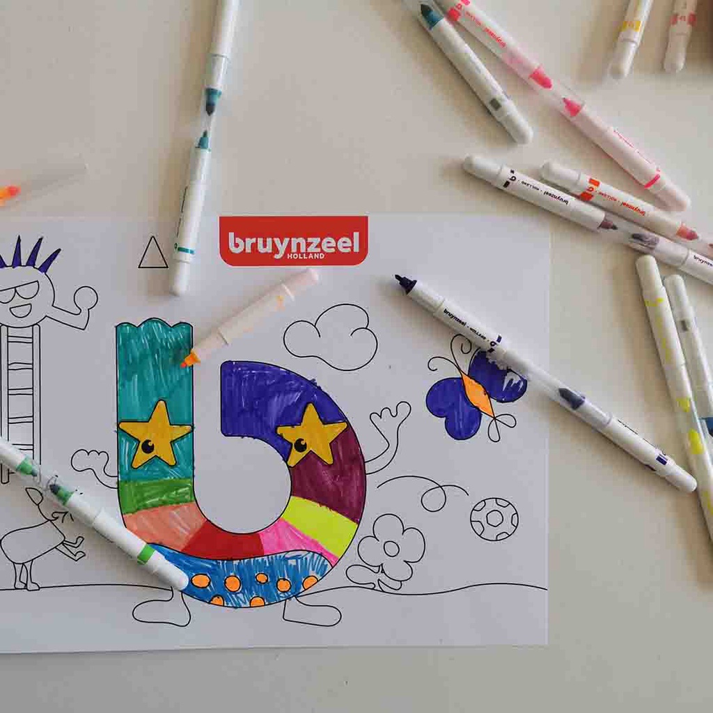 Bruynzeel FELT TIPS TWIN Paint SET 20