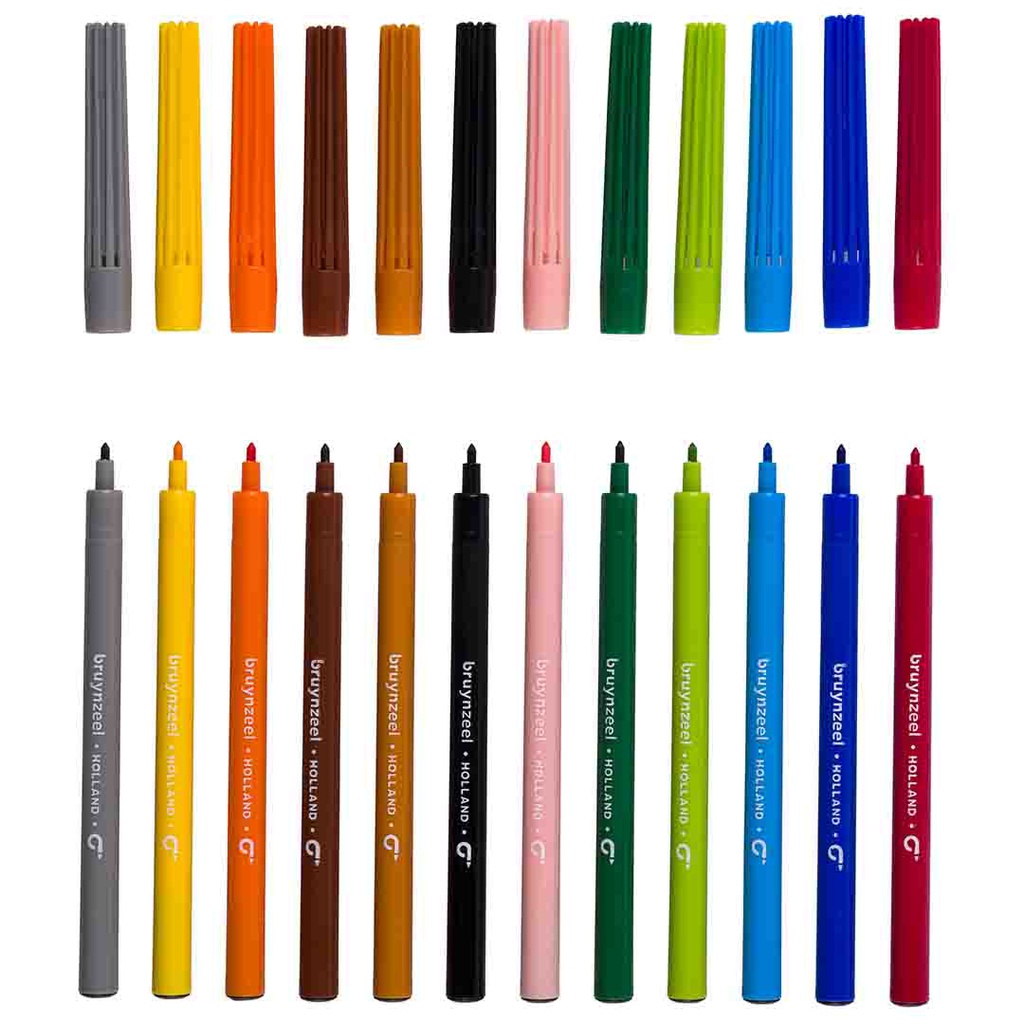 Bruynzeel KIDS FELT TIPS SET 12