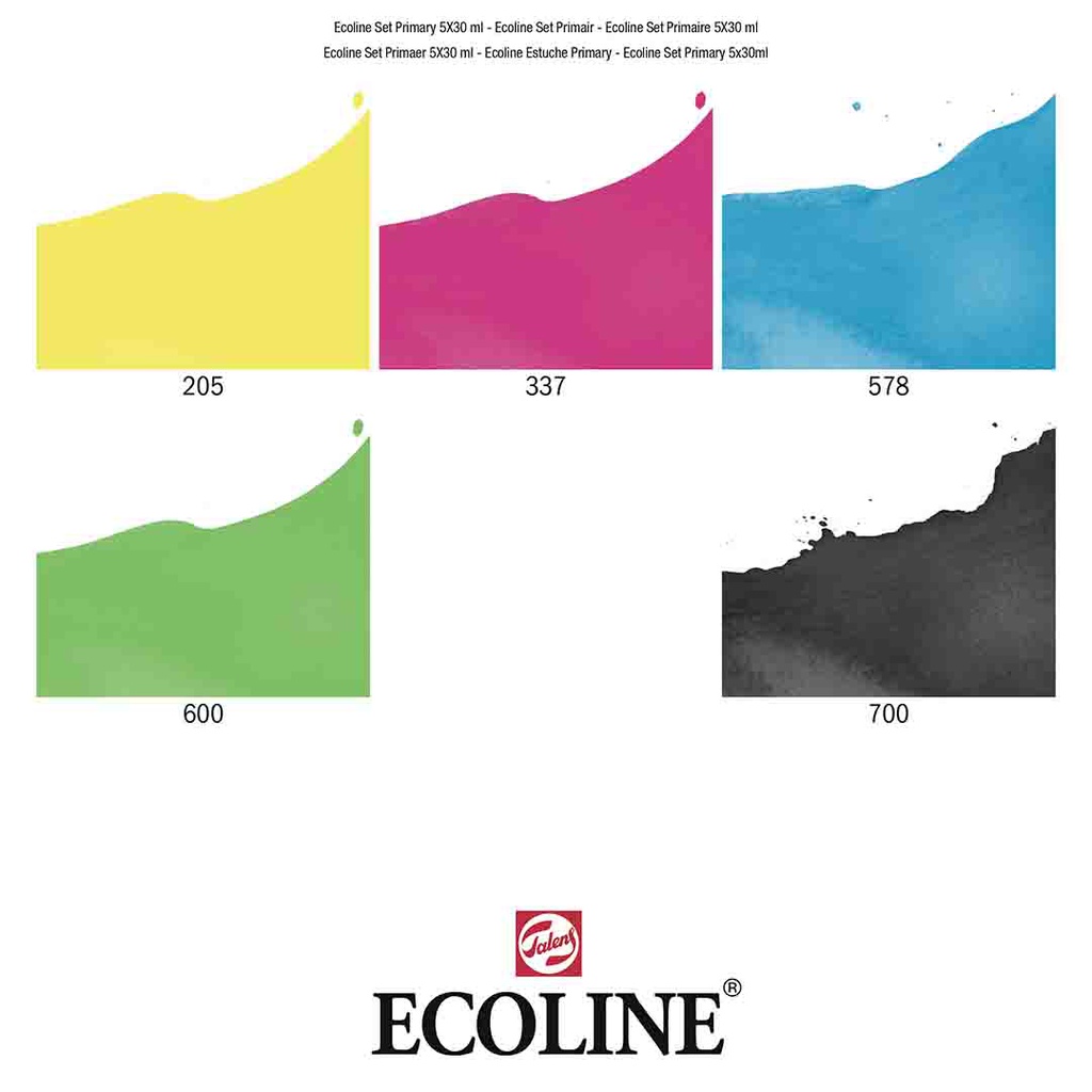 ECOLINE SET PRIMARY 5X30ML