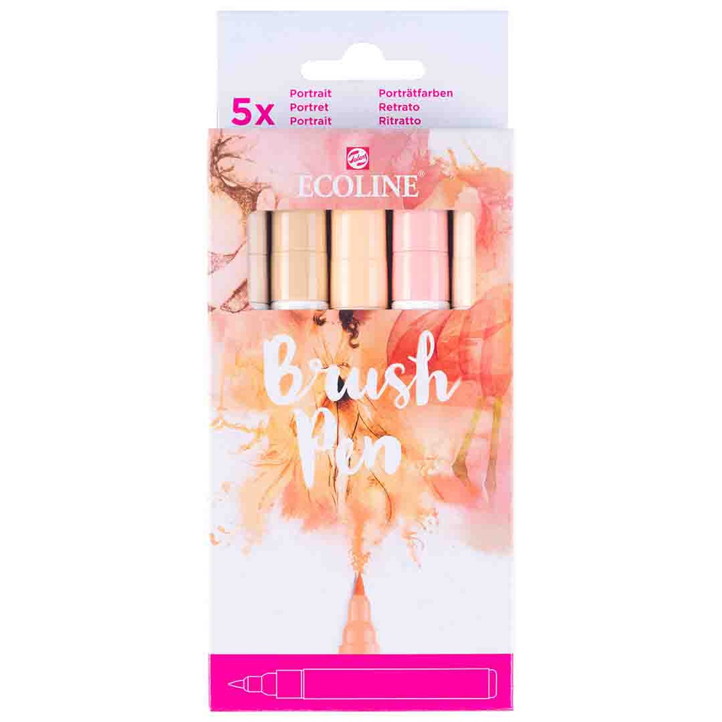 ECOLINE BRUSHPEN X5 PORTRT.CB