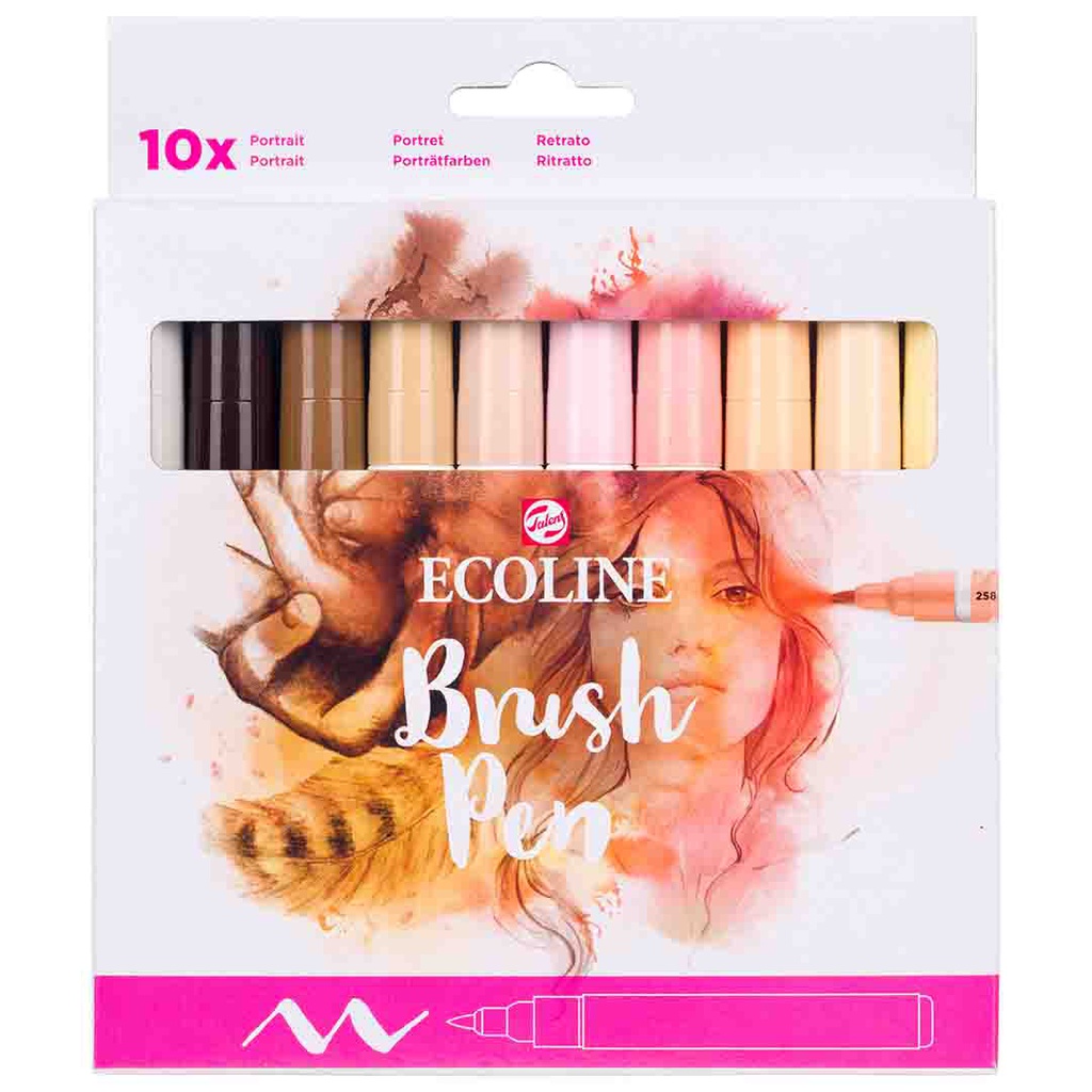 ECOLINE BRUSHPEN X10 PORTRT.CB