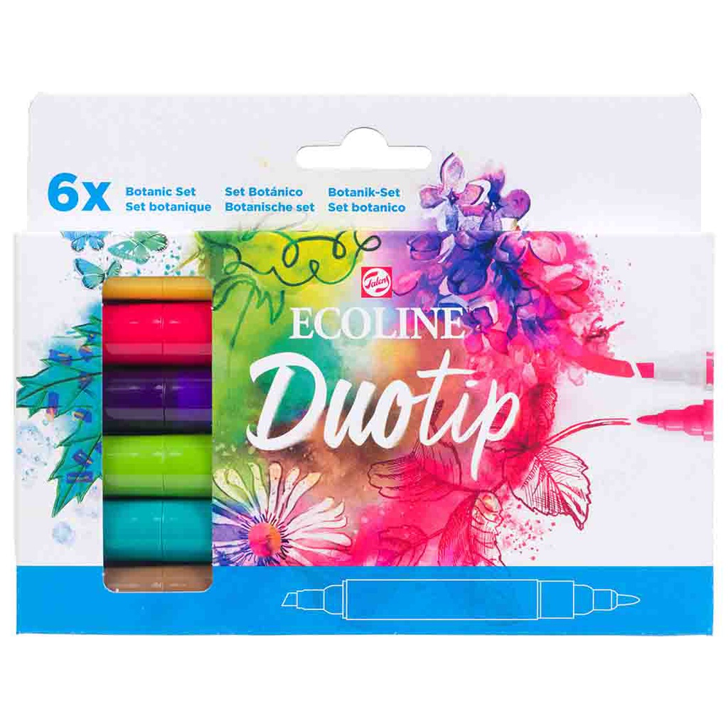 ECOLINE DUO TIP BOTANIC SET 6