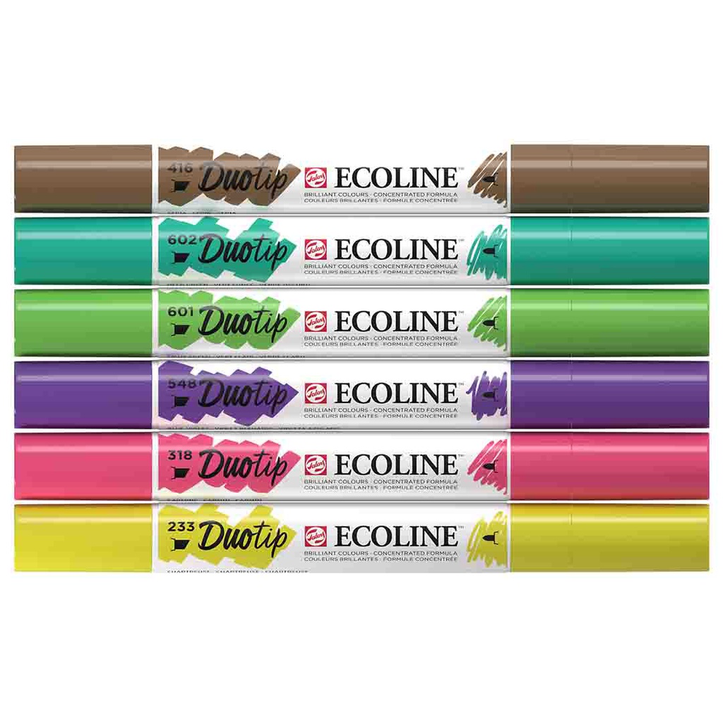 ECOLINE DUO TIP BOTANIC SET 6