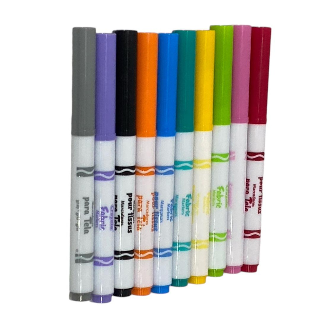 الوان قماش ماركر 10 لون من كرايولا