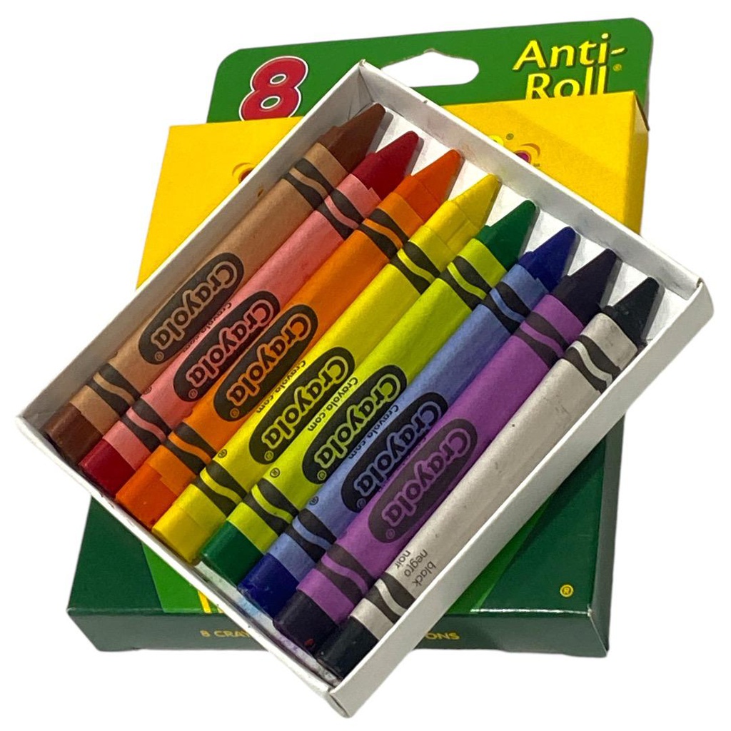 الوان شمعية مثلثة 8 لون من كرايولا