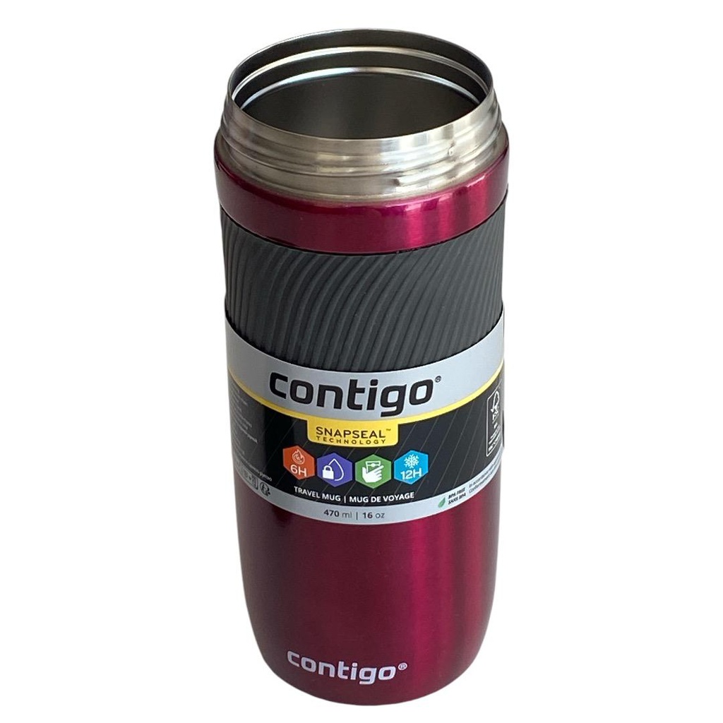 كونتيجو كوب ستانلس 470 مل عنابي لامع Contigo