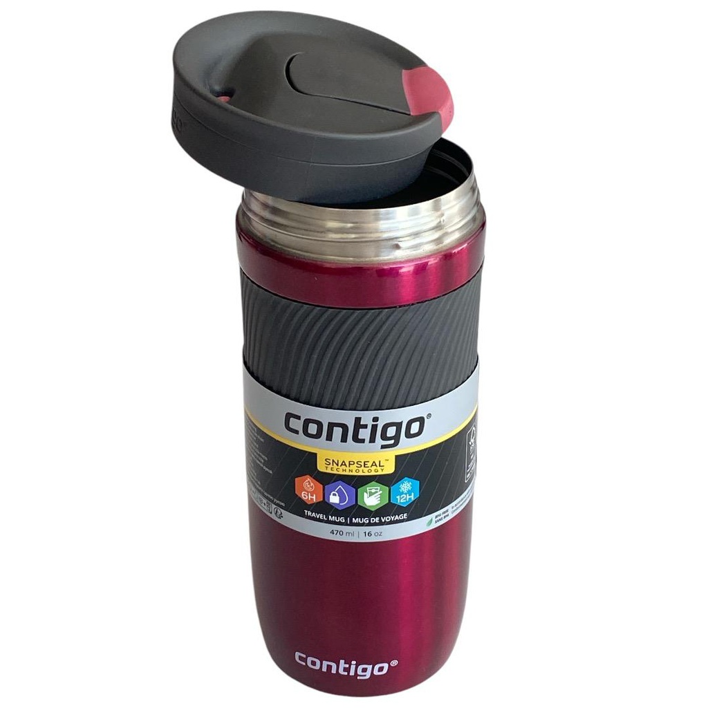 كونتيجو كوب ستانلس 470 مل عنابي لامع Contigo