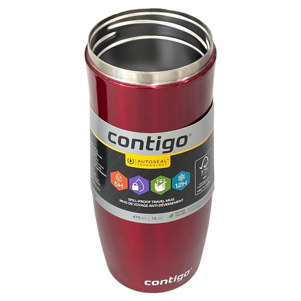 كونتيجو كوب ستانلس 470 مل عنابي Contigo