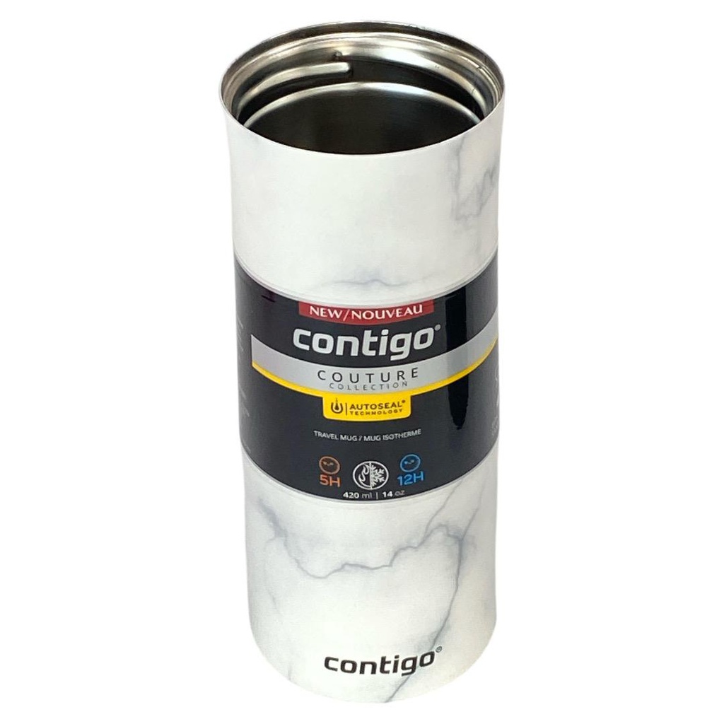 كونتيجو كوب ستانلس ابيض 420 مل رخامي Contigo