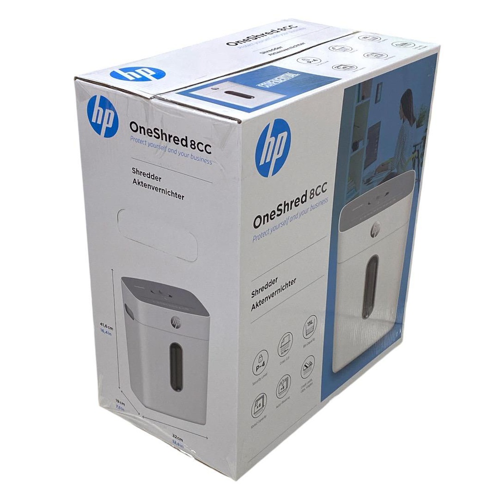 فرامة ورق تقطيع  سعة 8 ورقة 15 لتر HP