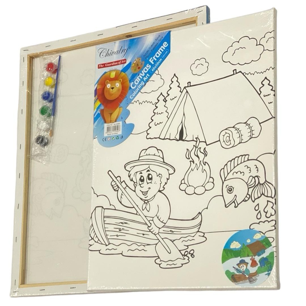 لوحة رسم كانفس تلوين للاطفال 40*50 سم