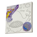 لوحة رسم كانفس تلوين للاطفال 20 * 20 سم