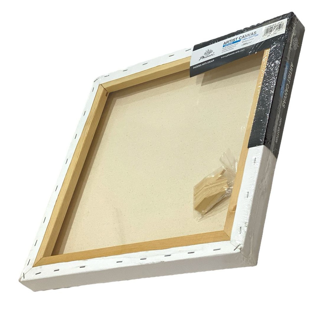 PhoenixSTRETCHED CANVAS 100% COTTON,380GSM,FIR WOOD size 80X80