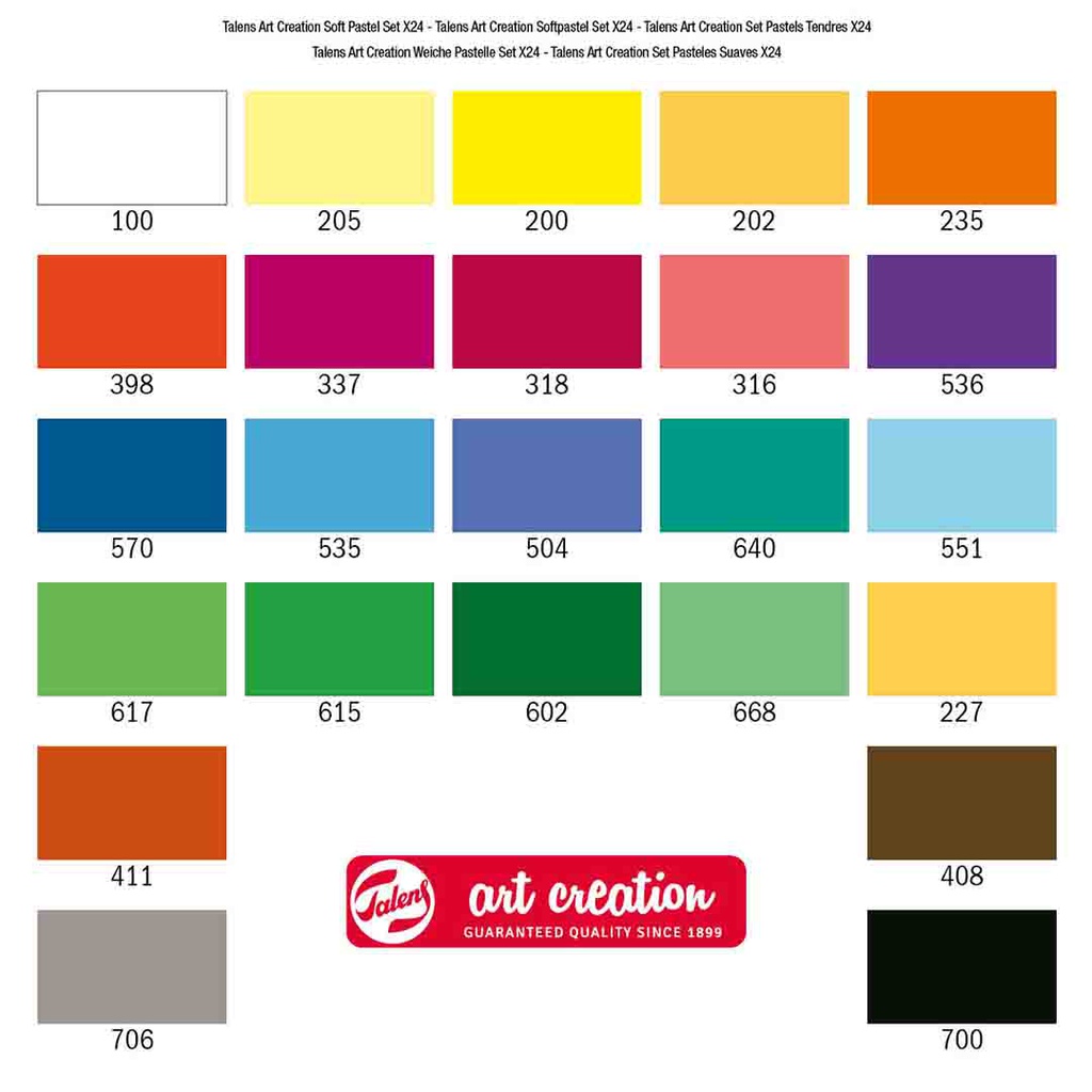 TAC SOFT PASTEL SET 24#