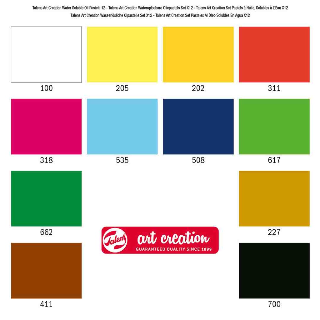 TAC WATERS.OIL PASTEL SET 12#
